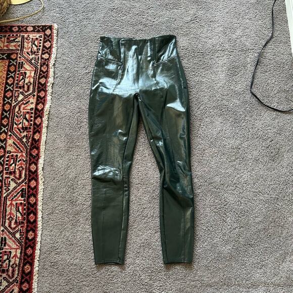Spanx Faux Leather Patent Leggings - Picture 1 of 9